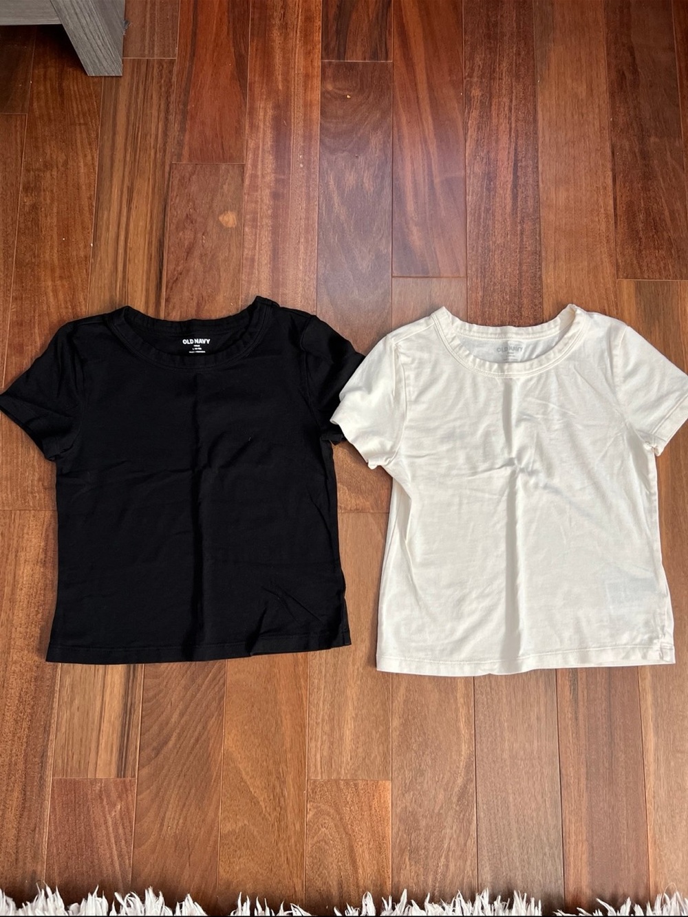 Old Navy Kids' Short Sleeve Tee - Black & Cream